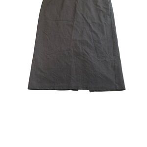Tribal Gray A-Line Midi Skirt for Work